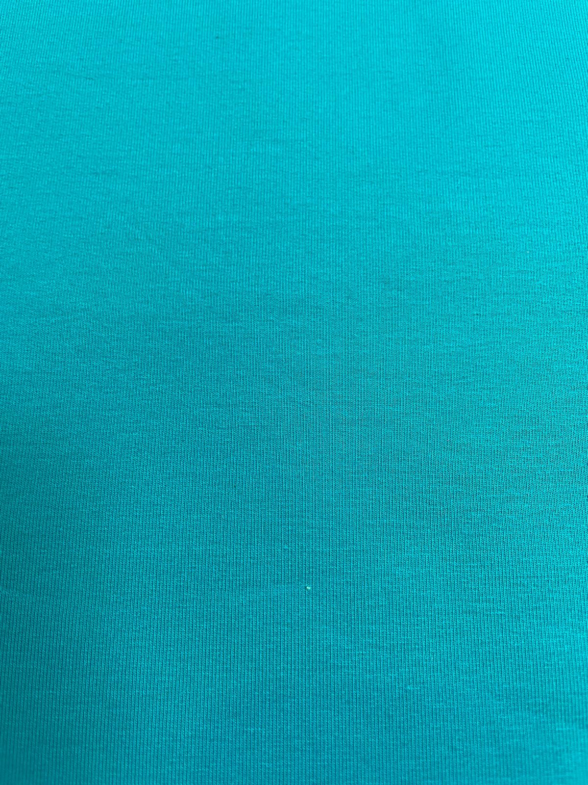 French Terry (Sommersweat) petrol / grün uni